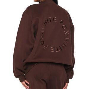 NWT* White Fox Stay Lifted Oversized Sweatshirt in Bitter Chocolate - S/M